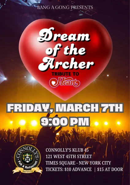 Dream of the Archer flyer for Connolly's on March 7, 2025