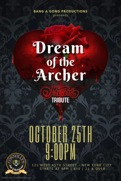 Dream of the Archer flyer for Connolly's on October 25, 2019