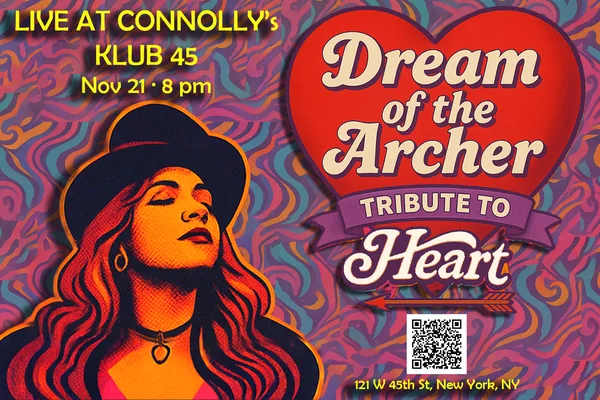 Dream of the Archer flyer for Connolly's Klub 45 on November 21, 2025