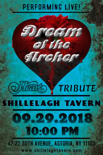 Dream of the Archer flyer for Shillelagh Tavern on September 29, 2018