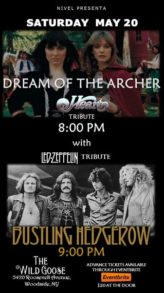 Dream of the Archer flyer for Wild Goose on May 20, 2023